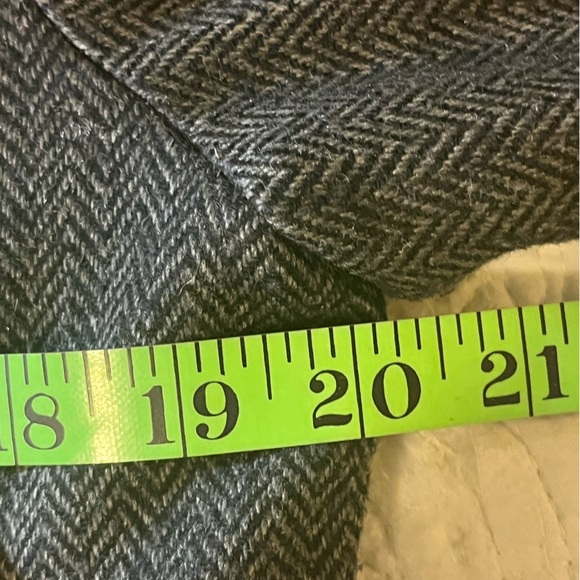 Soft Surroundings Appliquéd Herringbone Blazer Wool Blend Vintage Style Boho,Med - Picture 8 of 10